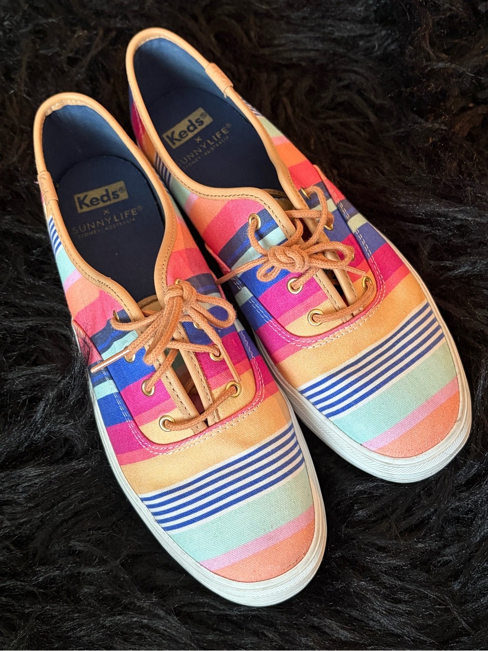 Keds SunnyLife Multicolor Striped Canvas Sneakers for Women